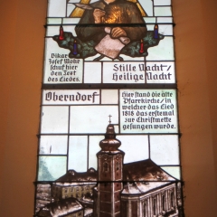 Mohr-Fenster der Stille-Nacht-Kapelle Oberndorf bei Salzburg