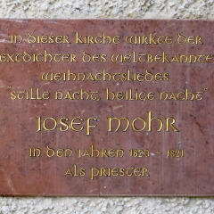Gedenktafel für Joseph Mohr in Golling an der Salzach