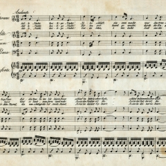 "Stille Nacht" im Notenheft "Vier ächte Tyroler Lieder" 1832