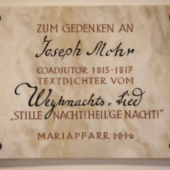 Erinnerungstafel Basilika Mariapfarr