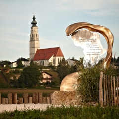 Franz-Xaver-Gruber-Friedensweg in Hochburg-Ach, Station "Afrika"