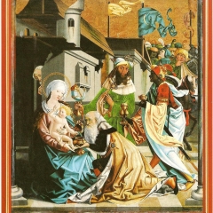 Tafelbild "Anbetung der Könige" um 1500, Mariapfarr