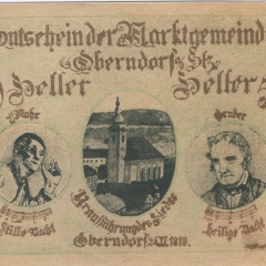 Notgeld Oberndorf mit St. Nicola