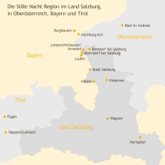 Stille Nacht Landkarte