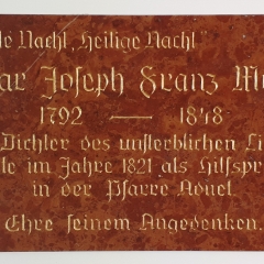 Gedenktafel an Joseph Mohr in Adnet