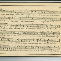"STille Nacht" in "Unsere Lieder" Hamburg 1844