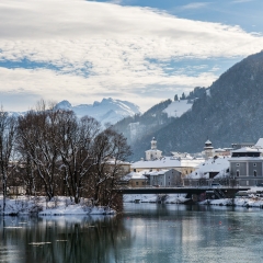Blick auf die Halleiner Altstadt