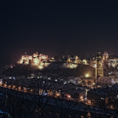 Burghausen bei Nacht