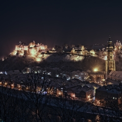 Burghausen bei Nacht