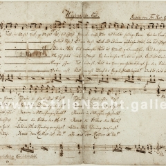 Stille-Nacht-Autograph von Joseph Mohr, um 1820