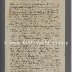"Authentische Veranlassung" von Franz Xaver Gruber, Vorderseite