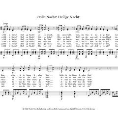Notenblatt "Stille Nacht"